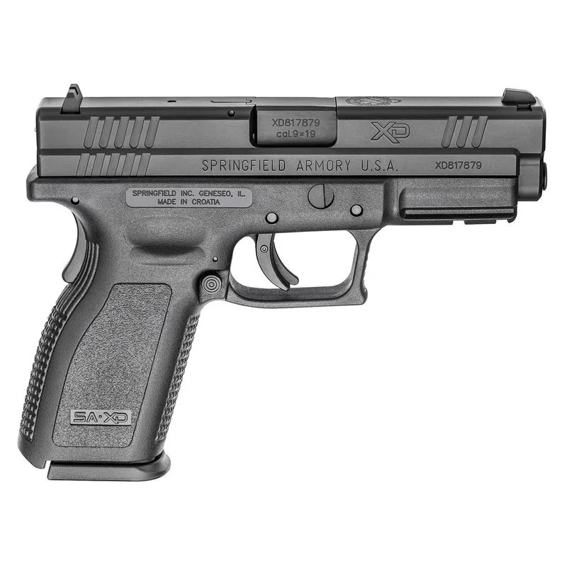 Springfield Armory XDD9101HC XD Service Defender Legacy 9mm Luger 4″ 16+1 Railed Black Frame Black Melonite Steel Slide Black Polymer Grip