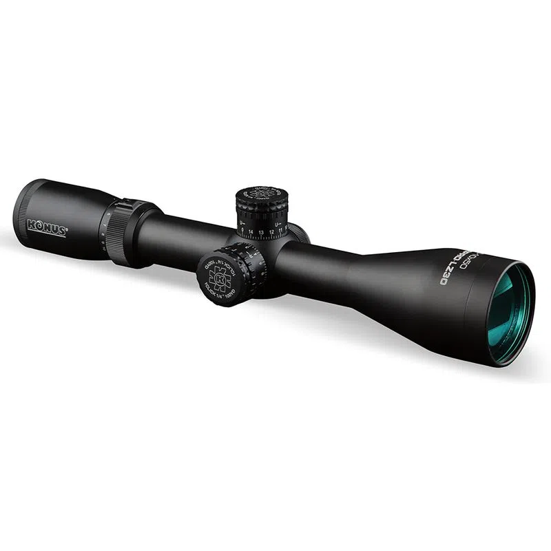 Konus 7180 KonusPro LZ-30 Black 2.5-10x 50mm 30mm Tube Dual Illuminated 30/30 Engraved Floating Cross Reticle